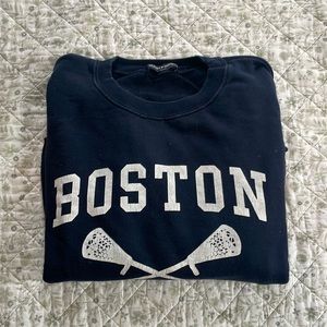 Boston lacrosse Brady Melville cropped sweatshirt